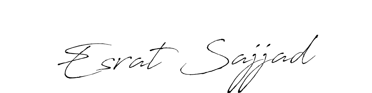 Also You can easily find your signature by using the search form. We will create Esrat Sajjad name handwritten signature images for you free of cost using Antro_Vectra sign style. Esrat Sajjad signature style 6 images and pictures png