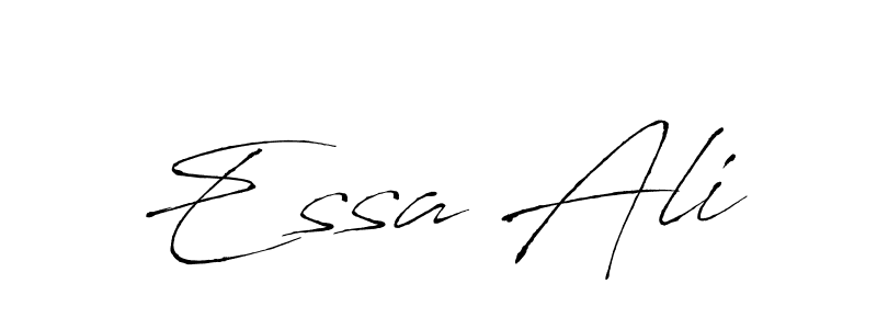 Create a beautiful signature design for name Essa Ali. With this signature (Antro_Vectra) fonts, you can make a handwritten signature for free. Essa Ali signature style 6 images and pictures png