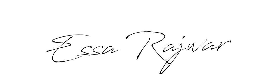 How to make Essa Rajwar name signature. Use Antro_Vectra style for creating short signs online. This is the latest handwritten sign. Essa Rajwar signature style 6 images and pictures png