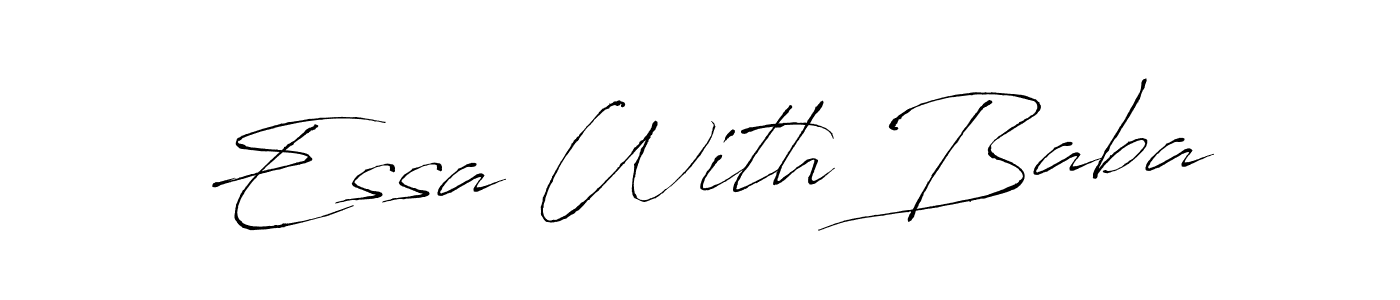 Also we have Essa With Baba name is the best signature style. Create professional handwritten signature collection using Antro_Vectra autograph style. Essa With Baba signature style 6 images and pictures png