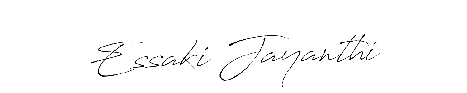 The best way (Antro_Vectra) to make a short signature is to pick only two or three words in your name. The name Essaki Jayanthi include a total of six letters. For converting this name. Essaki Jayanthi signature style 6 images and pictures png