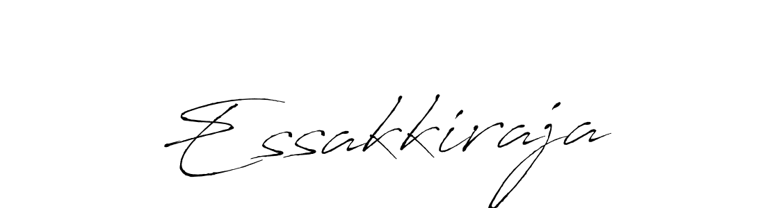 Design your own signature with our free online signature maker. With this signature software, you can create a handwritten (Antro_Vectra) signature for name Essakkiraja. Essakkiraja signature style 6 images and pictures png