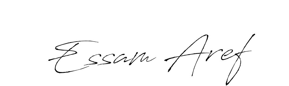 This is the best signature style for the Essam Aref name. Also you like these signature font (Antro_Vectra). Mix name signature. Essam Aref signature style 6 images and pictures png