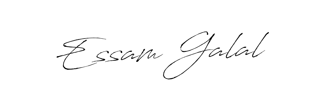 if you are searching for the best signature style for your name Essam Galal. so please give up your signature search. here we have designed multiple signature styles  using Antro_Vectra. Essam Galal signature style 6 images and pictures png
