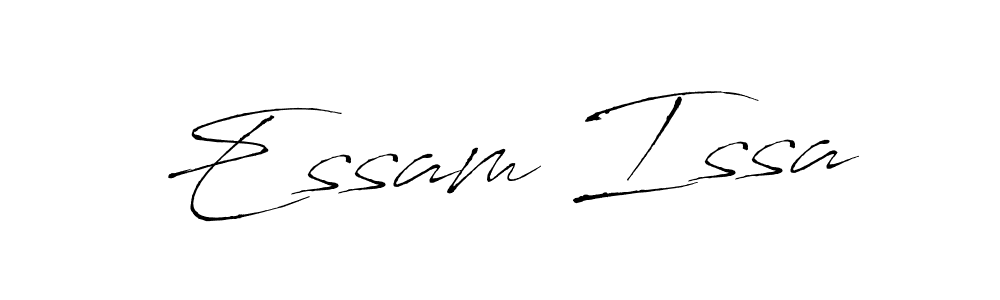 Create a beautiful signature design for name Essam Issa. With this signature (Antro_Vectra) fonts, you can make a handwritten signature for free. Essam Issa signature style 6 images and pictures png