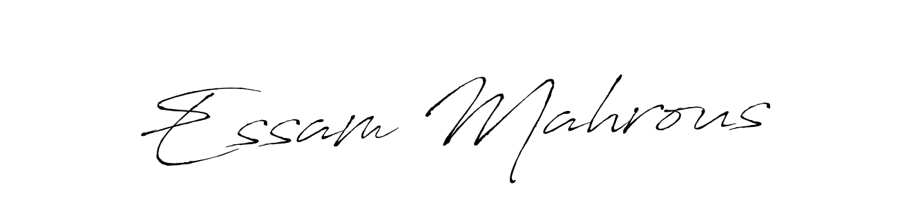 How to make Essam Mahrous signature? Antro_Vectra is a professional autograph style. Create handwritten signature for Essam Mahrous name. Essam Mahrous signature style 6 images and pictures png