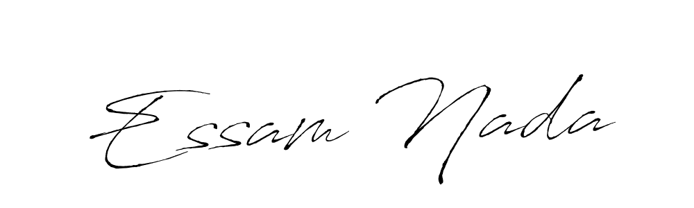 You should practise on your own different ways (Antro_Vectra) to write your name (Essam Nada) in signature. don't let someone else do it for you. Essam Nada signature style 6 images and pictures png