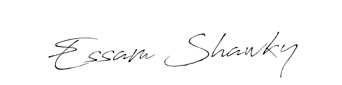 You should practise on your own different ways (Antro_Vectra) to write your name (Essam Shawky) in signature. don't let someone else do it for you. Essam Shawky signature style 6 images and pictures png