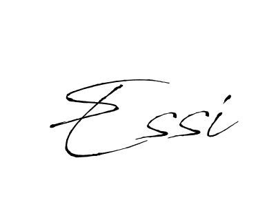 Make a beautiful signature design for name Essi. With this signature (Antro_Vectra) style, you can create a handwritten signature for free. Essi signature style 6 images and pictures png