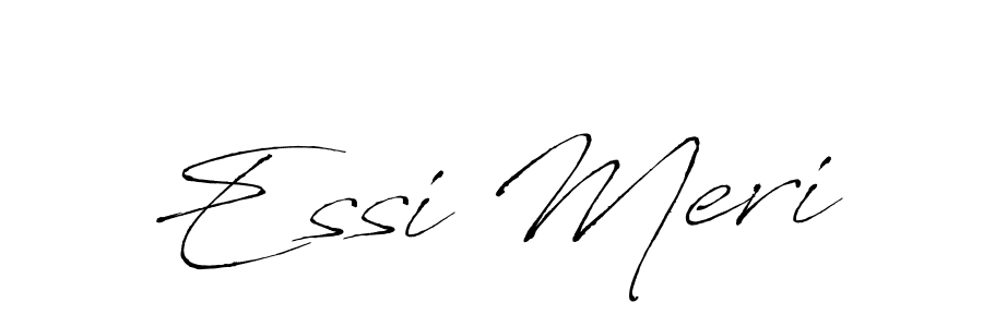 Also You can easily find your signature by using the search form. We will create Essi Meri name handwritten signature images for you free of cost using Antro_Vectra sign style. Essi Meri signature style 6 images and pictures png