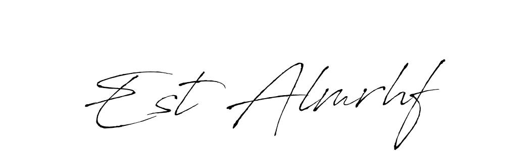 See photos of Est Almrhf official signature by Spectra . Check more albums & portfolios. Read reviews & check more about Antro_Vectra font. Est Almrhf signature style 6 images and pictures png