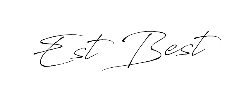 Antro_Vectra is a professional signature style that is perfect for those who want to add a touch of class to their signature. It is also a great choice for those who want to make their signature more unique. Get Est Best name to fancy signature for free. Est Best signature style 6 images and pictures png