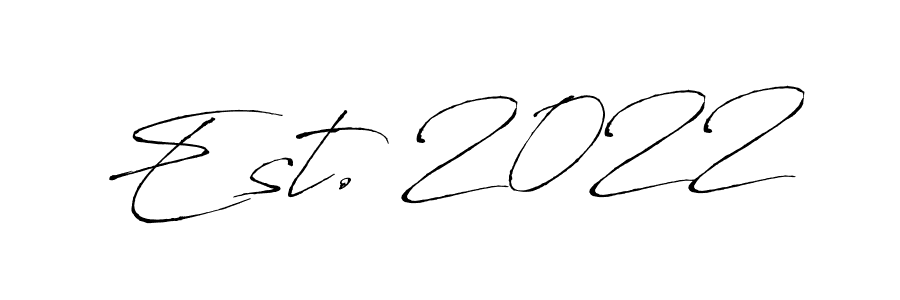 Make a beautiful signature design for name Est. 2022. Use this online signature maker to create a handwritten signature for free. Est. 2022 signature style 6 images and pictures png