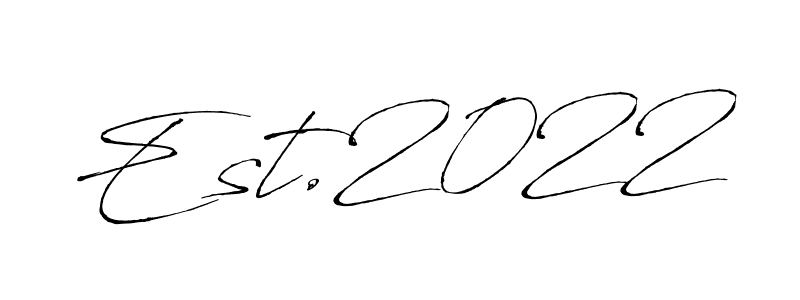 Antro_Vectra is a professional signature style that is perfect for those who want to add a touch of class to their signature. It is also a great choice for those who want to make their signature more unique. Get Est.2022 name to fancy signature for free. Est.2022 signature style 6 images and pictures png