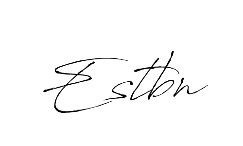 The best way (Antro_Vectra) to make a short signature is to pick only two or three words in your name. The name Estbn include a total of six letters. For converting this name. Estbn signature style 6 images and pictures png