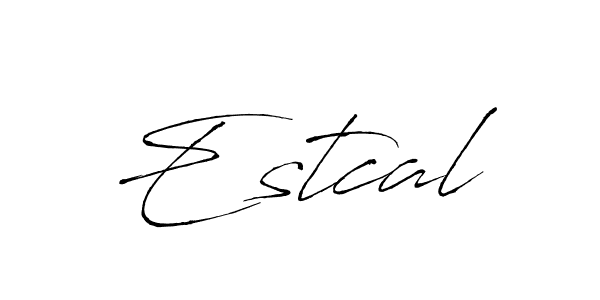 Similarly Antro_Vectra is the best handwritten signature design. Signature creator online .You can use it as an online autograph creator for name Estcal. Estcal signature style 6 images and pictures png