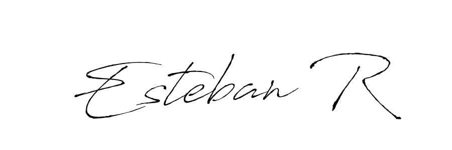 Also You can easily find your signature by using the search form. We will create Esteban R name handwritten signature images for you free of cost using Antro_Vectra sign style. Esteban R signature style 6 images and pictures png