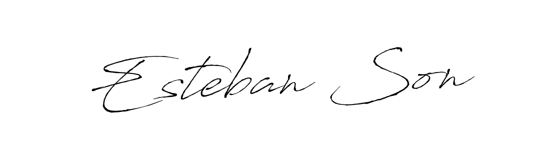 Also we have Esteban Son name is the best signature style. Create professional handwritten signature collection using Antro_Vectra autograph style. Esteban Son signature style 6 images and pictures png