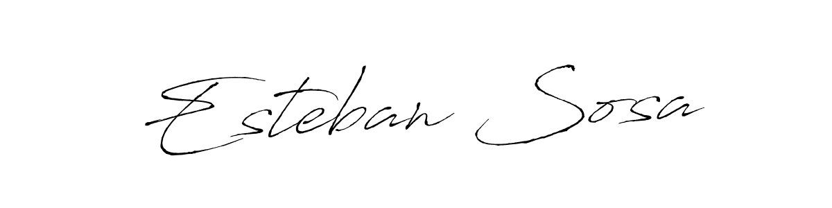 How to make Esteban Sosa name signature. Use Antro_Vectra style for creating short signs online. This is the latest handwritten sign. Esteban Sosa signature style 6 images and pictures png