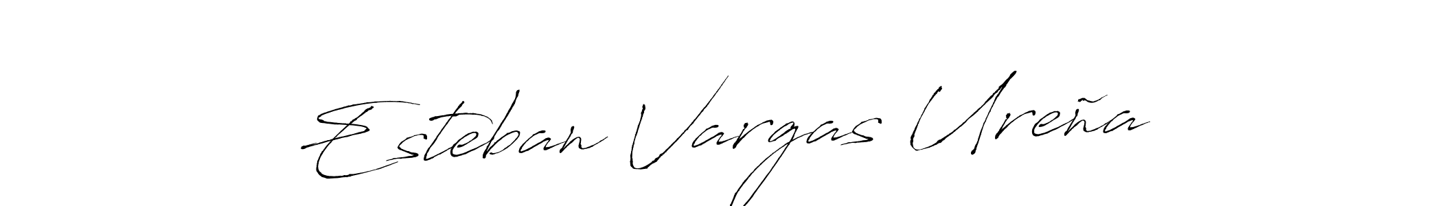 Make a beautiful signature design for name Esteban Vargas Ureña. With this signature (Antro_Vectra) style, you can create a handwritten signature for free. Esteban Vargas Ureña signature style 6 images and pictures png