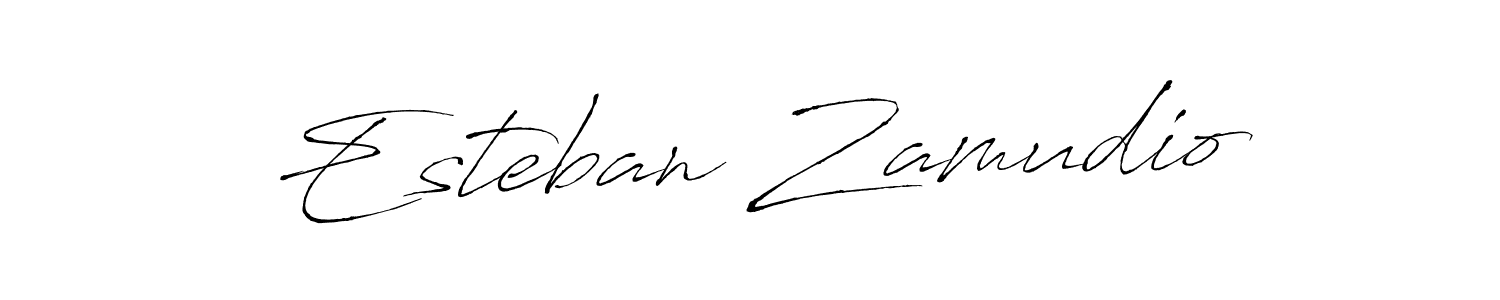 Esteban Zamudio stylish signature style. Best Handwritten Sign (Antro_Vectra) for my name. Handwritten Signature Collection Ideas for my name Esteban Zamudio. Esteban Zamudio signature style 6 images and pictures png
