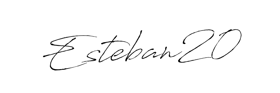 How to make Esteban20 signature? Antro_Vectra is a professional autograph style. Create handwritten signature for Esteban20 name. Esteban20 signature style 6 images and pictures png