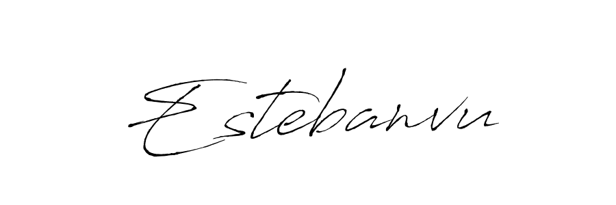 Similarly Antro_Vectra is the best handwritten signature design. Signature creator online .You can use it as an online autograph creator for name Estebanvu. Estebanvu signature style 6 images and pictures png