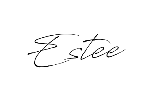 How to make Estee signature? Antro_Vectra is a professional autograph style. Create handwritten signature for Estee name. Estee signature style 6 images and pictures png