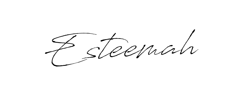 You should practise on your own different ways (Antro_Vectra) to write your name (Esteemah) in signature. don't let someone else do it for you. Esteemah signature style 6 images and pictures png