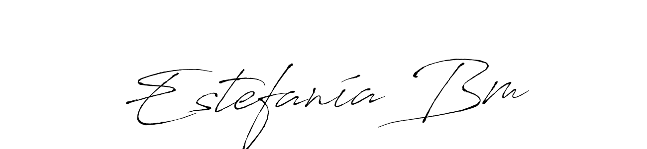 How to Draw Estefanía Bm signature style? Antro_Vectra is a latest design signature styles for name Estefanía Bm. Estefanía Bm signature style 6 images and pictures png