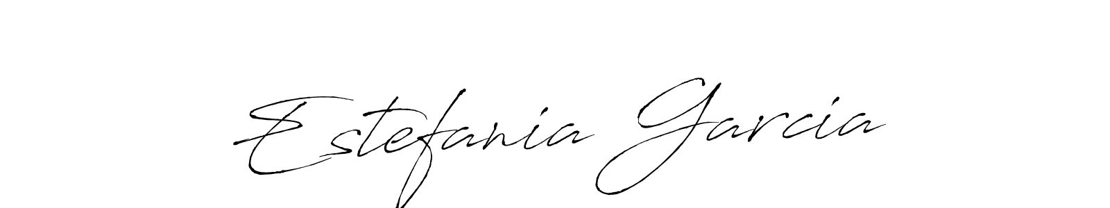 Make a beautiful signature design for name Estefania Garcia. With this signature (Antro_Vectra) style, you can create a handwritten signature for free. Estefania Garcia signature style 6 images and pictures png