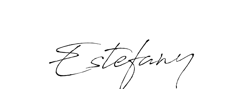 Make a beautiful signature design for name Estefany. With this signature (Antro_Vectra) style, you can create a handwritten signature for free. Estefany signature style 6 images and pictures png