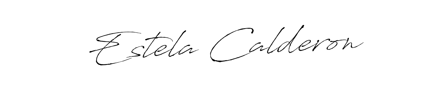 You should practise on your own different ways (Antro_Vectra) to write your name (Estela Calderon) in signature. don't let someone else do it for you. Estela Calderon signature style 6 images and pictures png