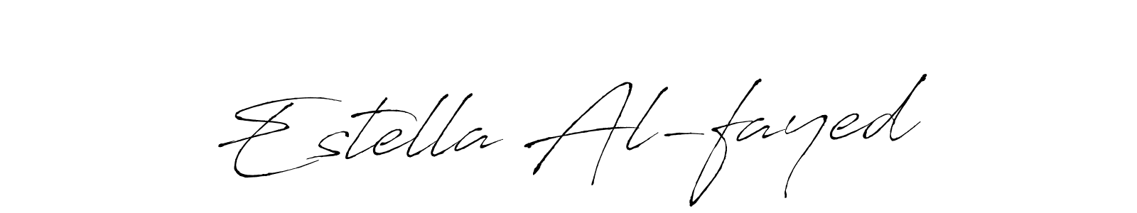 Make a beautiful signature design for name Estella Al-fayed. With this signature (Antro_Vectra) style, you can create a handwritten signature for free. Estella Al-fayed signature style 6 images and pictures png