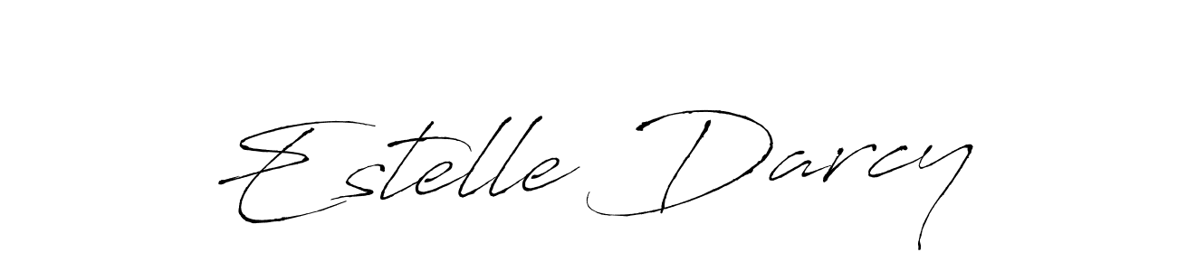 How to make Estelle Darcy name signature. Use Antro_Vectra style for creating short signs online. This is the latest handwritten sign. Estelle Darcy signature style 6 images and pictures png