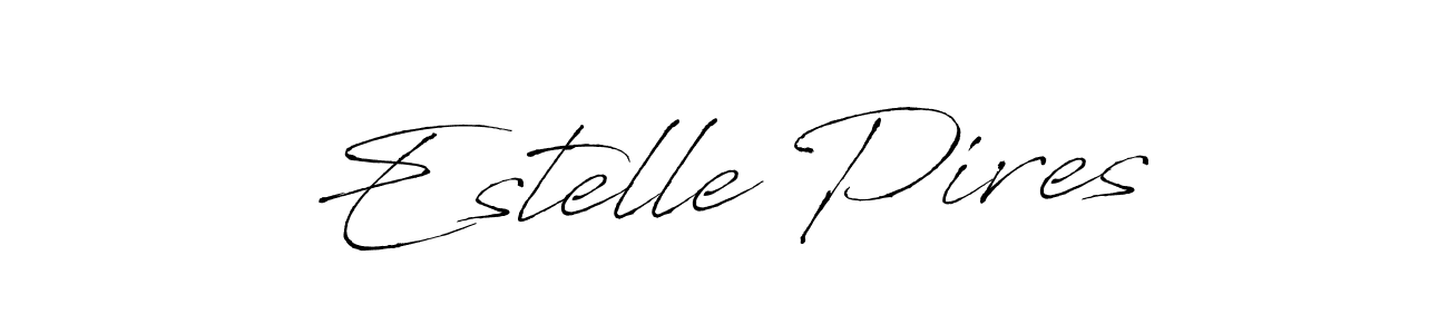 Estelle Pires stylish signature style. Best Handwritten Sign (Antro_Vectra) for my name. Handwritten Signature Collection Ideas for my name Estelle Pires. Estelle Pires signature style 6 images and pictures png