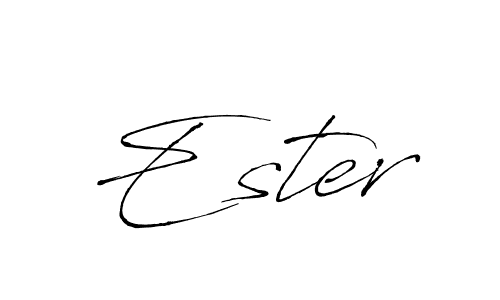 How to make Ester name signature. Use Antro_Vectra style for creating short signs online. This is the latest handwritten sign. Ester signature style 6 images and pictures png