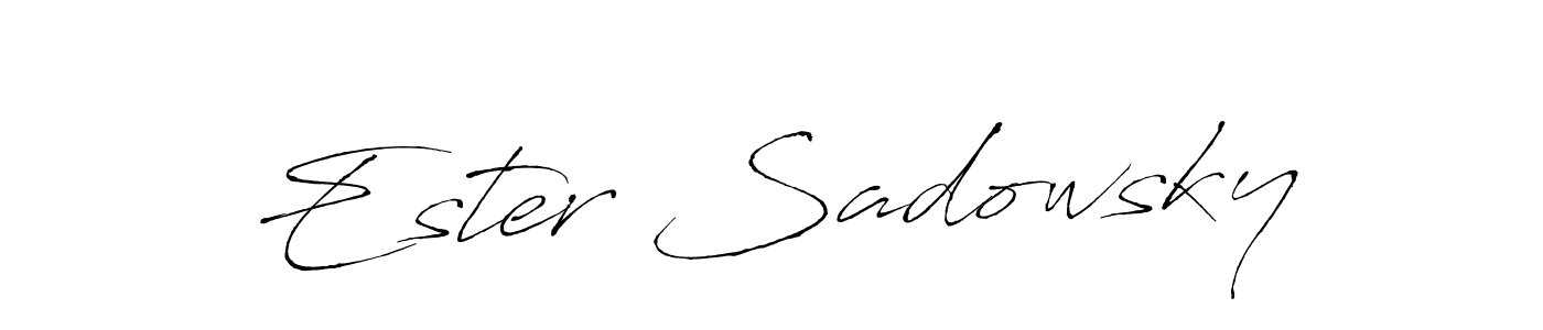 Use a signature maker to create a handwritten signature online. With this signature software, you can design (Antro_Vectra) your own signature for name Ester Sadowsky. Ester Sadowsky signature style 6 images and pictures png