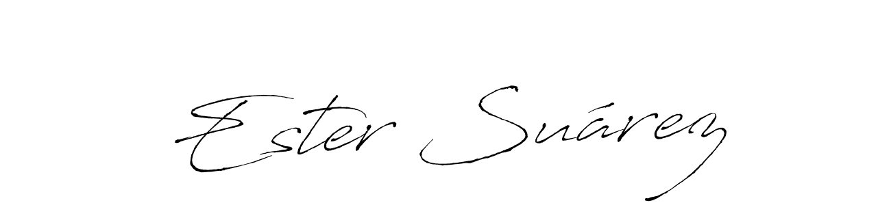 if you are searching for the best signature style for your name Ester Suárez. so please give up your signature search. here we have designed multiple signature styles  using Antro_Vectra. Ester Suárez signature style 6 images and pictures png