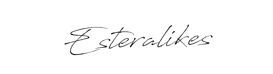 How to Draw Esteralikes signature style? Antro_Vectra is a latest design signature styles for name Esteralikes. Esteralikes signature style 6 images and pictures png