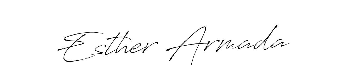 Make a beautiful signature design for name Esther Armada. Use this online signature maker to create a handwritten signature for free. Esther Armada signature style 6 images and pictures png