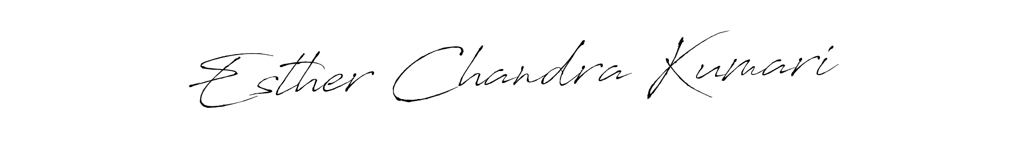 Esther Chandra Kumari stylish signature style. Best Handwritten Sign (Antro_Vectra) for my name. Handwritten Signature Collection Ideas for my name Esther Chandra Kumari. Esther Chandra Kumari signature style 6 images and pictures png