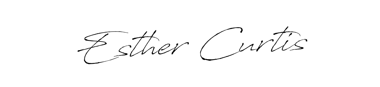 Use a signature maker to create a handwritten signature online. With this signature software, you can design (Antro_Vectra) your own signature for name Esther Curtis. Esther Curtis signature style 6 images and pictures png