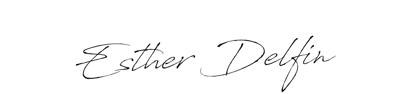 Also You can easily find your signature by using the search form. We will create Esther Delfin name handwritten signature images for you free of cost using Antro_Vectra sign style. Esther Delfin signature style 6 images and pictures png