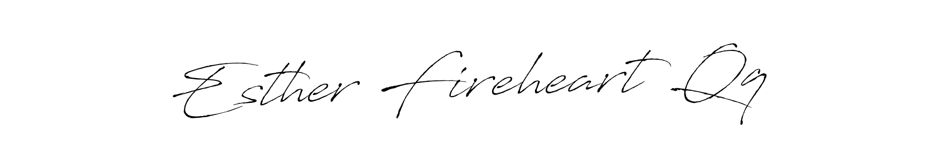 Design your own signature with our free online signature maker. With this signature software, you can create a handwritten (Antro_Vectra) signature for name Esther Fireheart Qq. Esther Fireheart Qq signature style 6 images and pictures png
