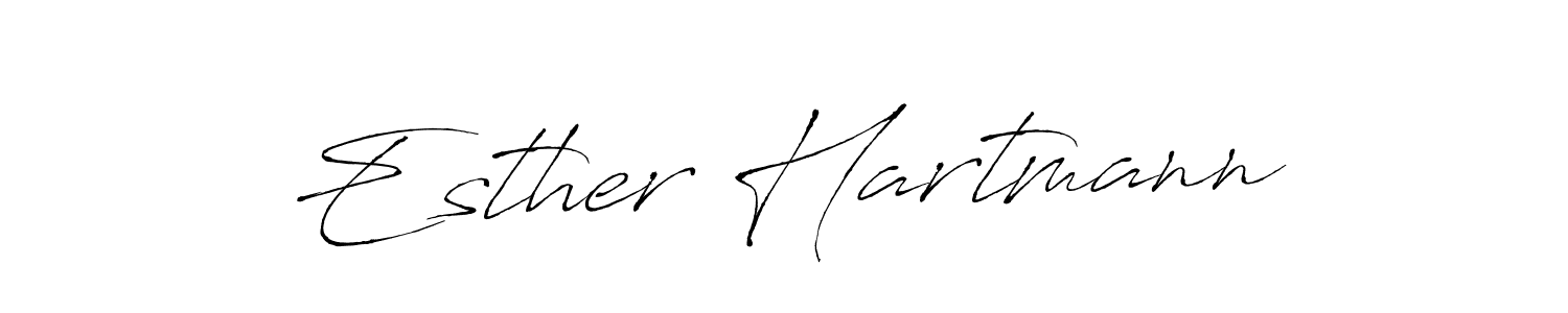 Make a beautiful signature design for name Esther Hartmann. With this signature (Antro_Vectra) style, you can create a handwritten signature for free. Esther Hartmann signature style 6 images and pictures png