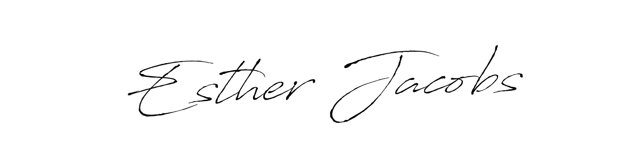 Once you've used our free online signature maker to create your best signature Antro_Vectra style, it's time to enjoy all of the benefits that Esther Jacobs name signing documents. Esther Jacobs signature style 6 images and pictures png
