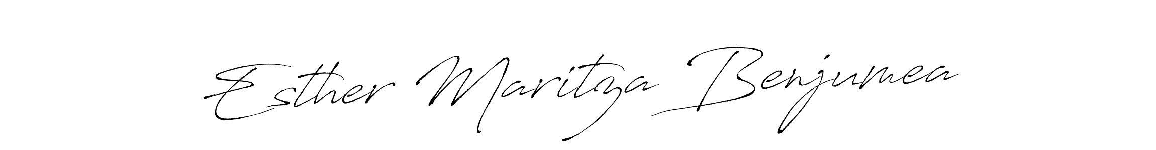 How to make Esther Maritza Benjumea signature? Antro_Vectra is a professional autograph style. Create handwritten signature for Esther Maritza Benjumea name. Esther Maritza Benjumea signature style 6 images and pictures png