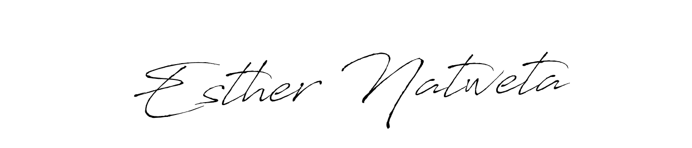 Make a beautiful signature design for name Esther Natweta. With this signature (Antro_Vectra) style, you can create a handwritten signature for free. Esther Natweta signature style 6 images and pictures png