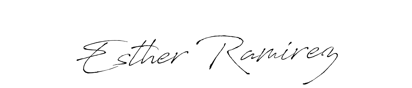 Also we have Esther Ramirez name is the best signature style. Create professional handwritten signature collection using Antro_Vectra autograph style. Esther Ramirez signature style 6 images and pictures png